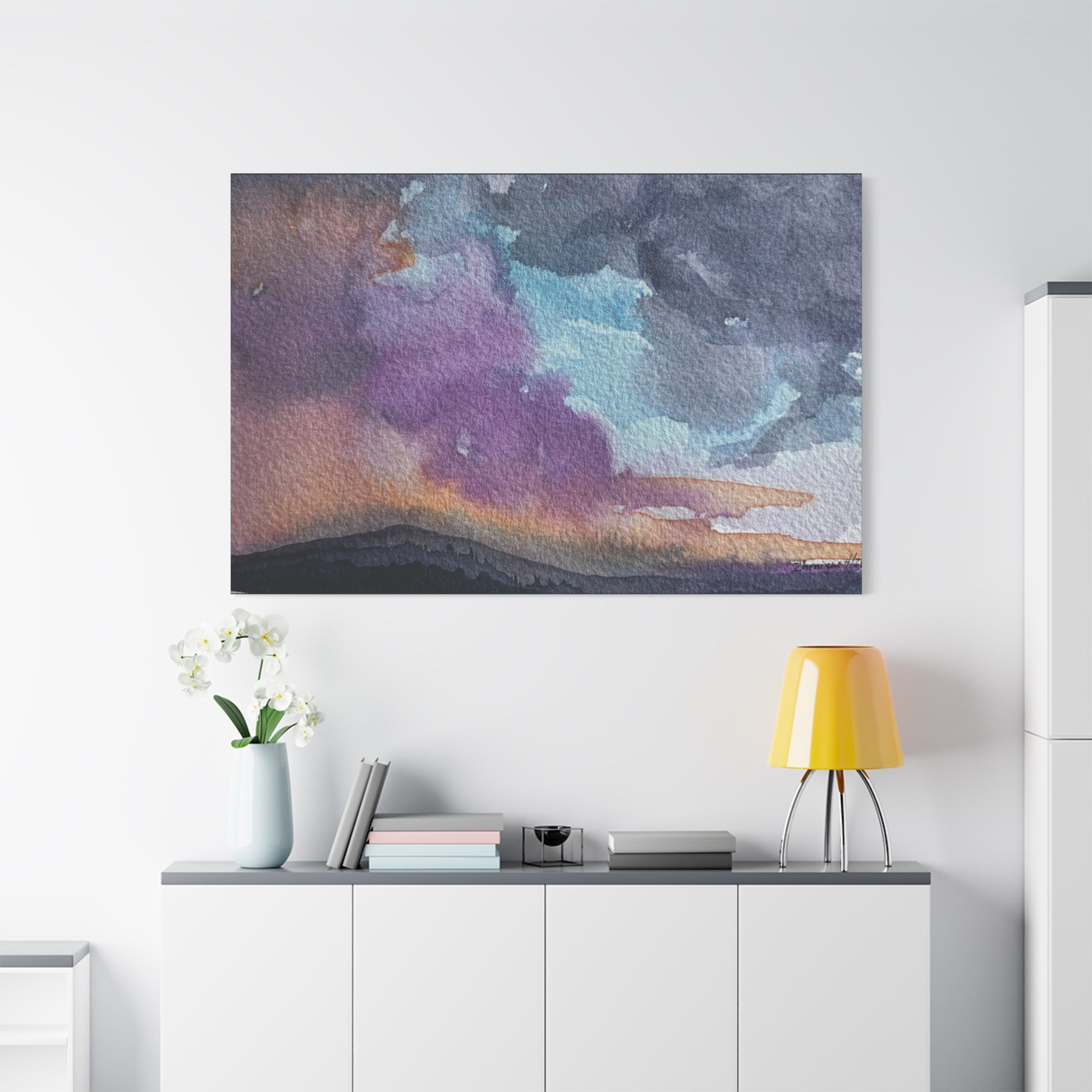NH Spring blend watercolor on canvas