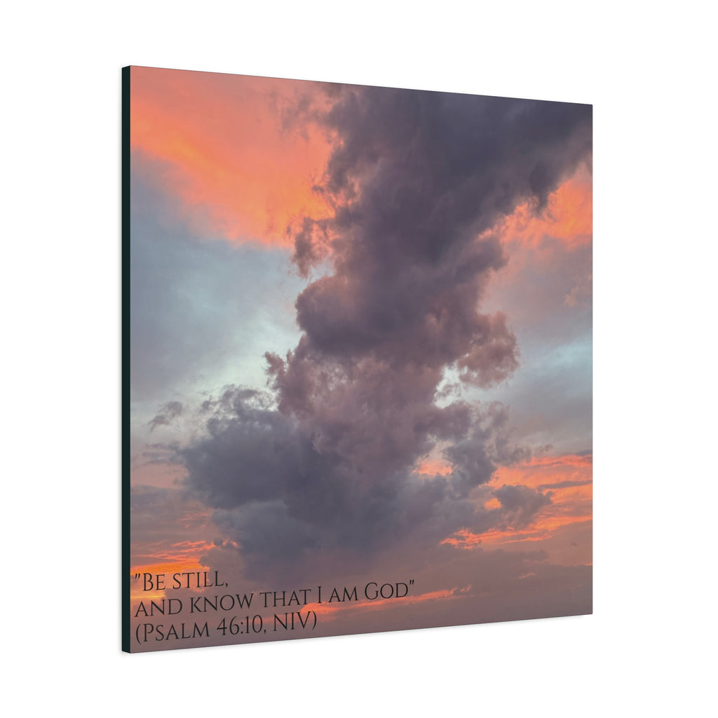 Be Still Scriptural Canvas Print — Matte Stretched Wall Art