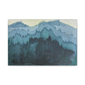 British Columbia Foggy c Watercolor Canvas Print
