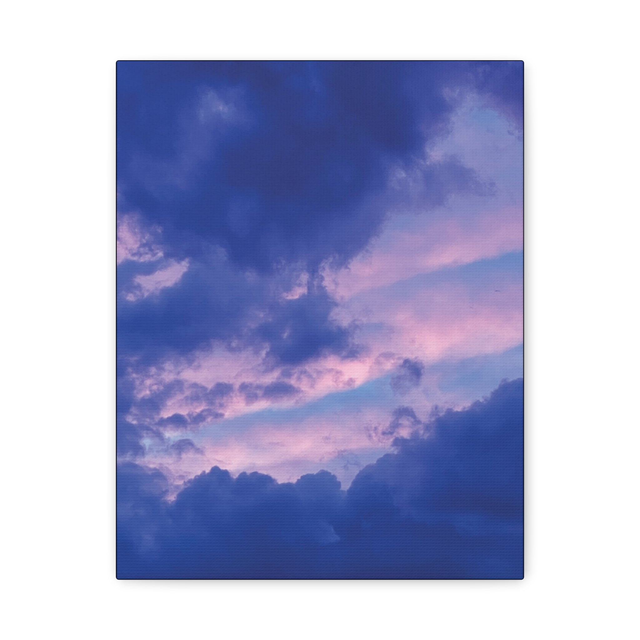 Blue Sunset Matte Canvas Wall Art — Stretched 1.25"