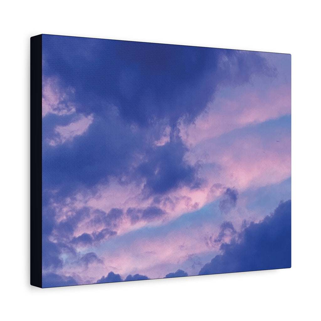 Blue Sunset Matte Canvas Wall Art — Stretched 1.25"