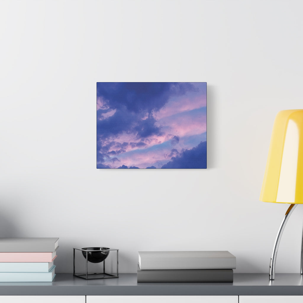 Blue Sunset Matte Canvas Wall Art — Stretched 1.25"
