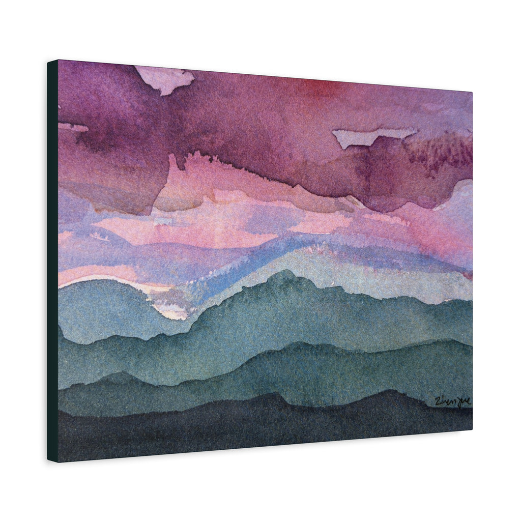 Spring 26 Vivid watercolor on canvas