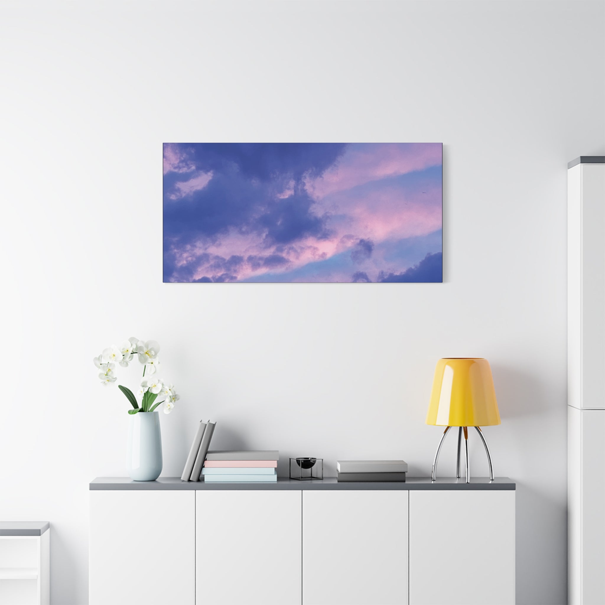 Blue Sunset Matte Canvas Wall Art — Stretched 1.25"