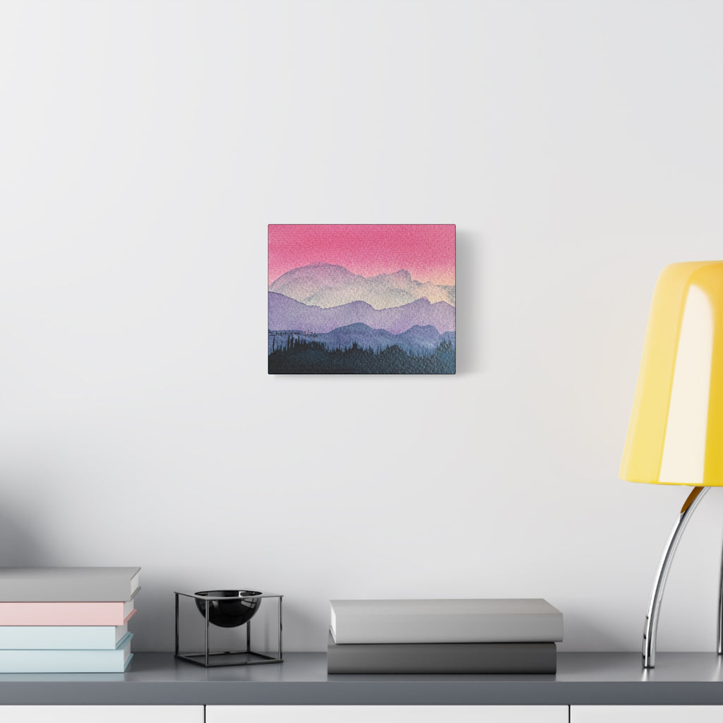 Jen Pink Sky watercolor on canvas