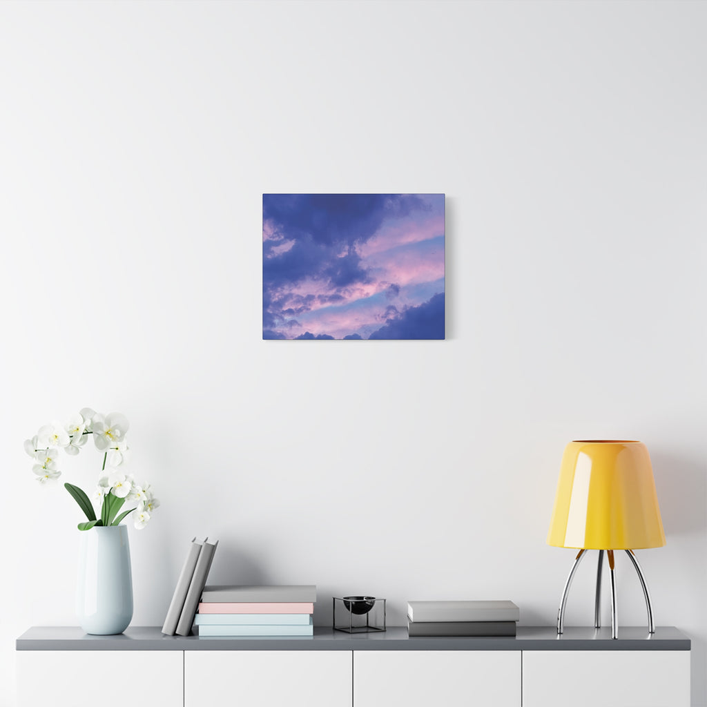 Blue Sunset Matte Canvas Wall Art — Stretched 1.25"
