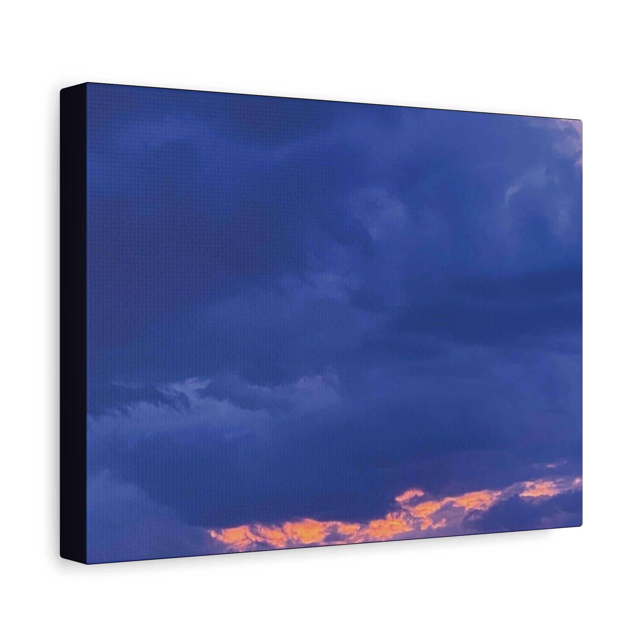 Blue Sunset c Matte Canvas Wall Art — Stretched 1.25"