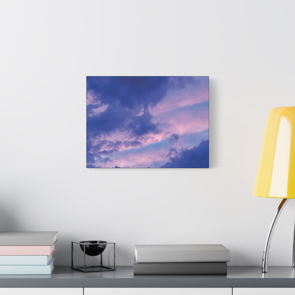 Blue Sunset Matte Canvas Wall Art — Stretched 1.25"
