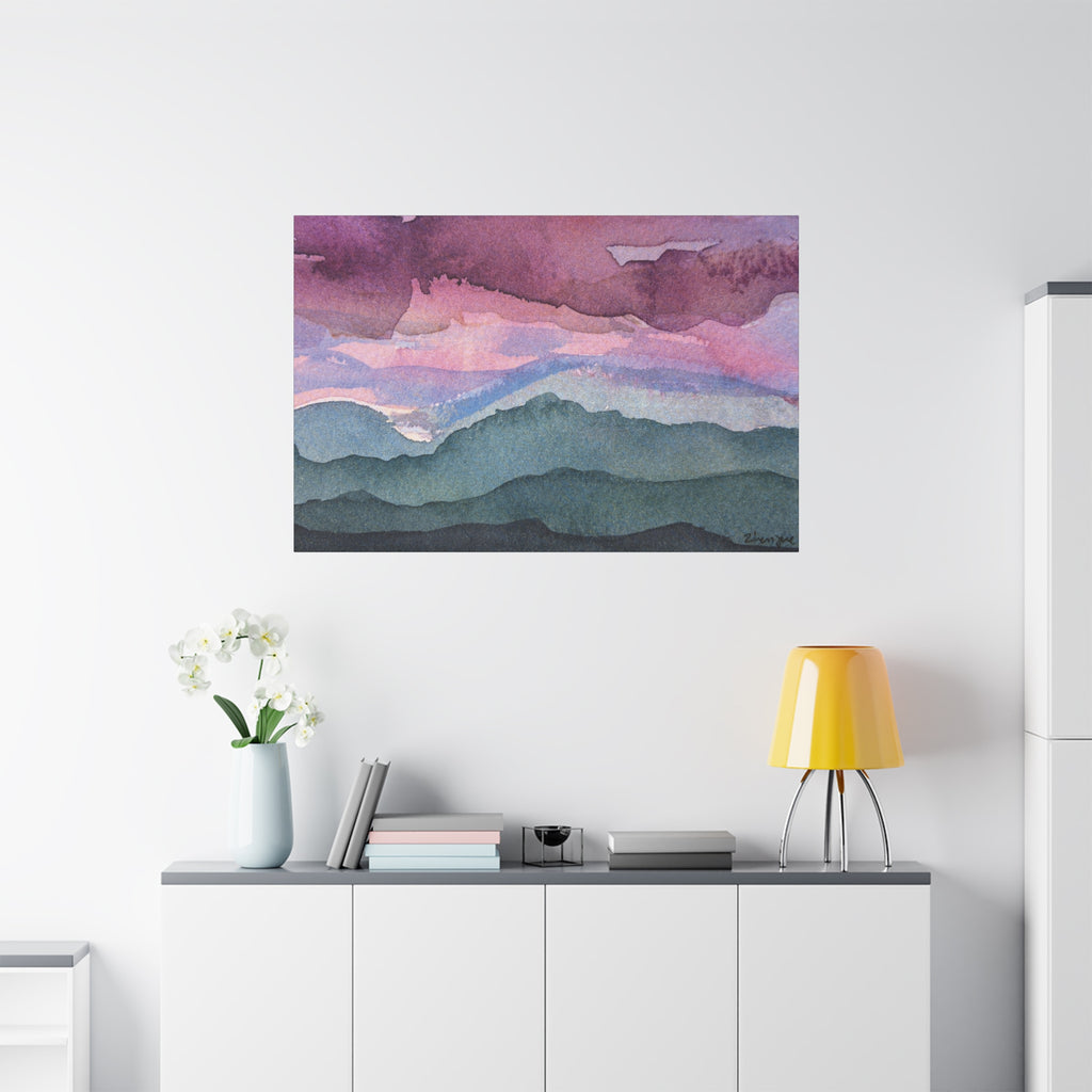Spring 26 Vivid watercolor on canvas