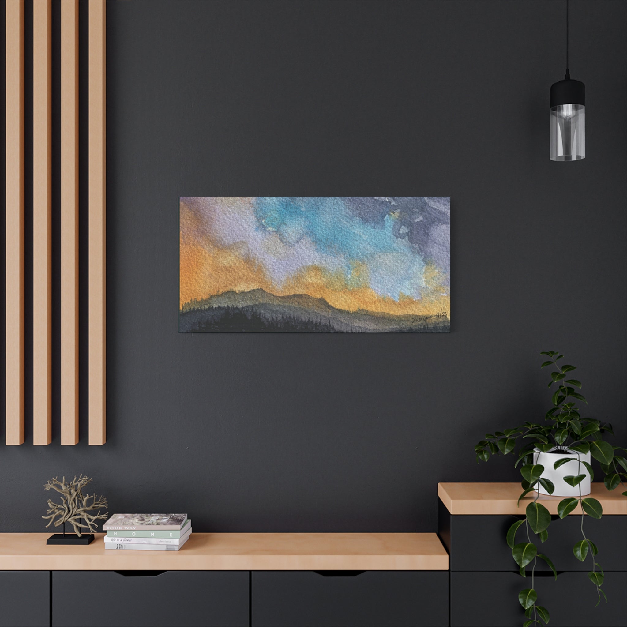 NH Spring fade b watercolor on canvas