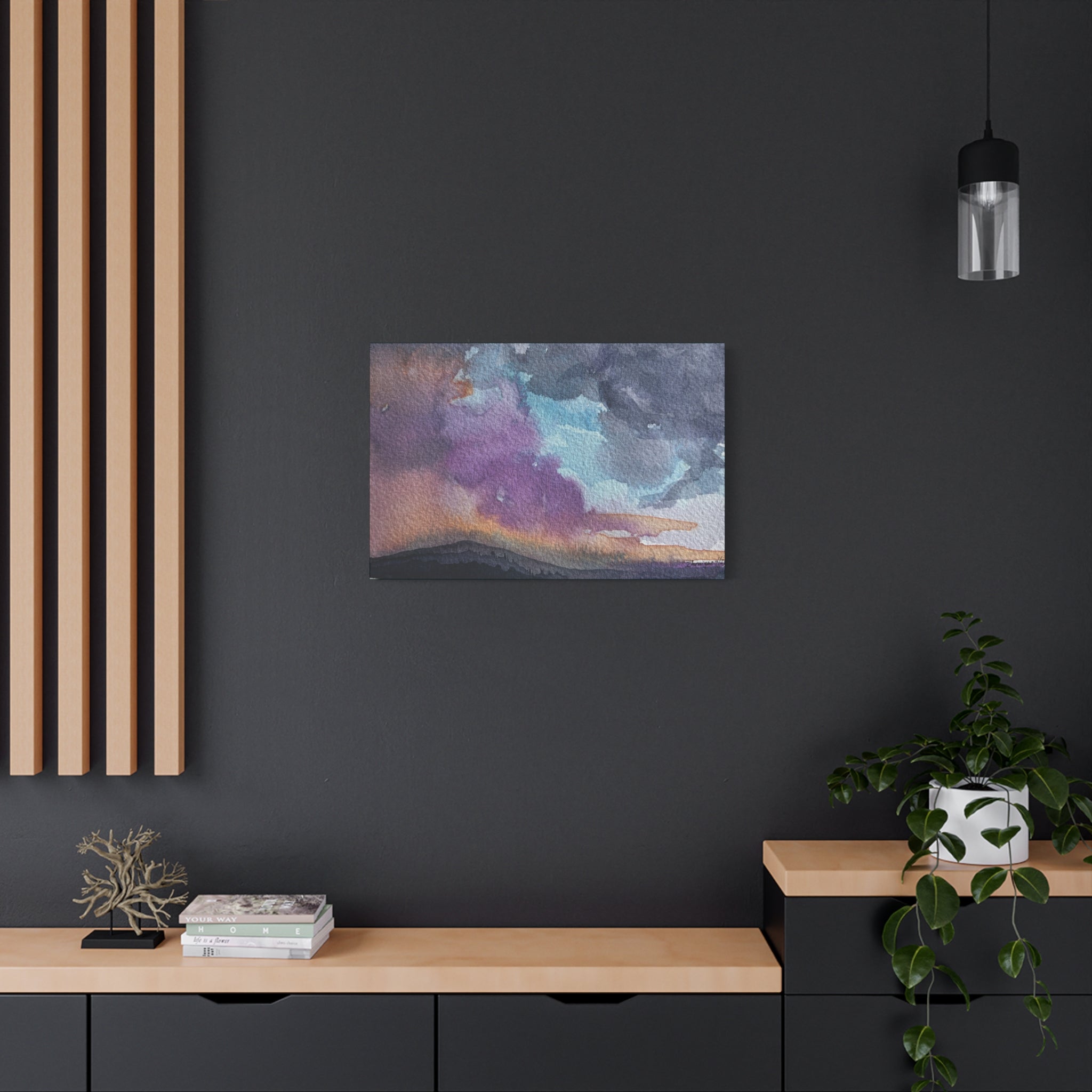 NH Spring blend watercolor on canvas