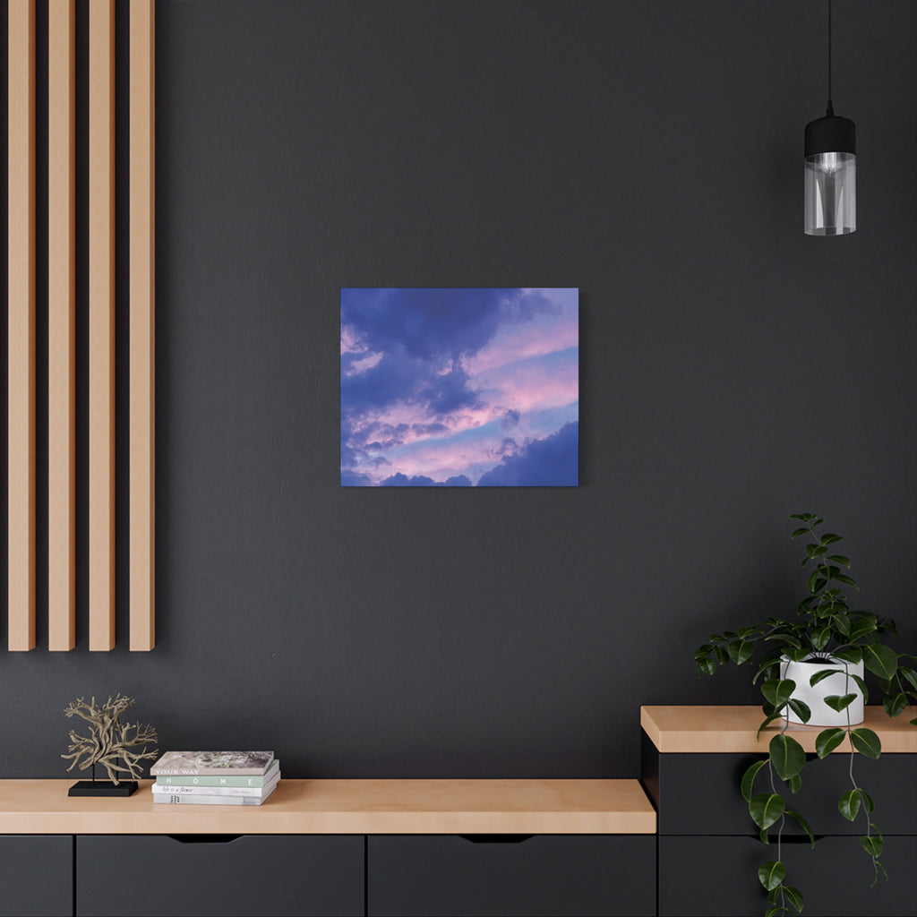 Blue Sunset Matte Canvas Wall Art — Stretched 1.25"