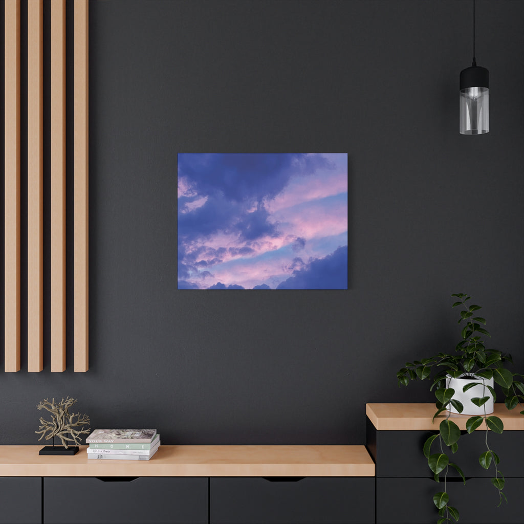 Blue Sunset Matte Canvas Wall Art — Stretched 1.25"