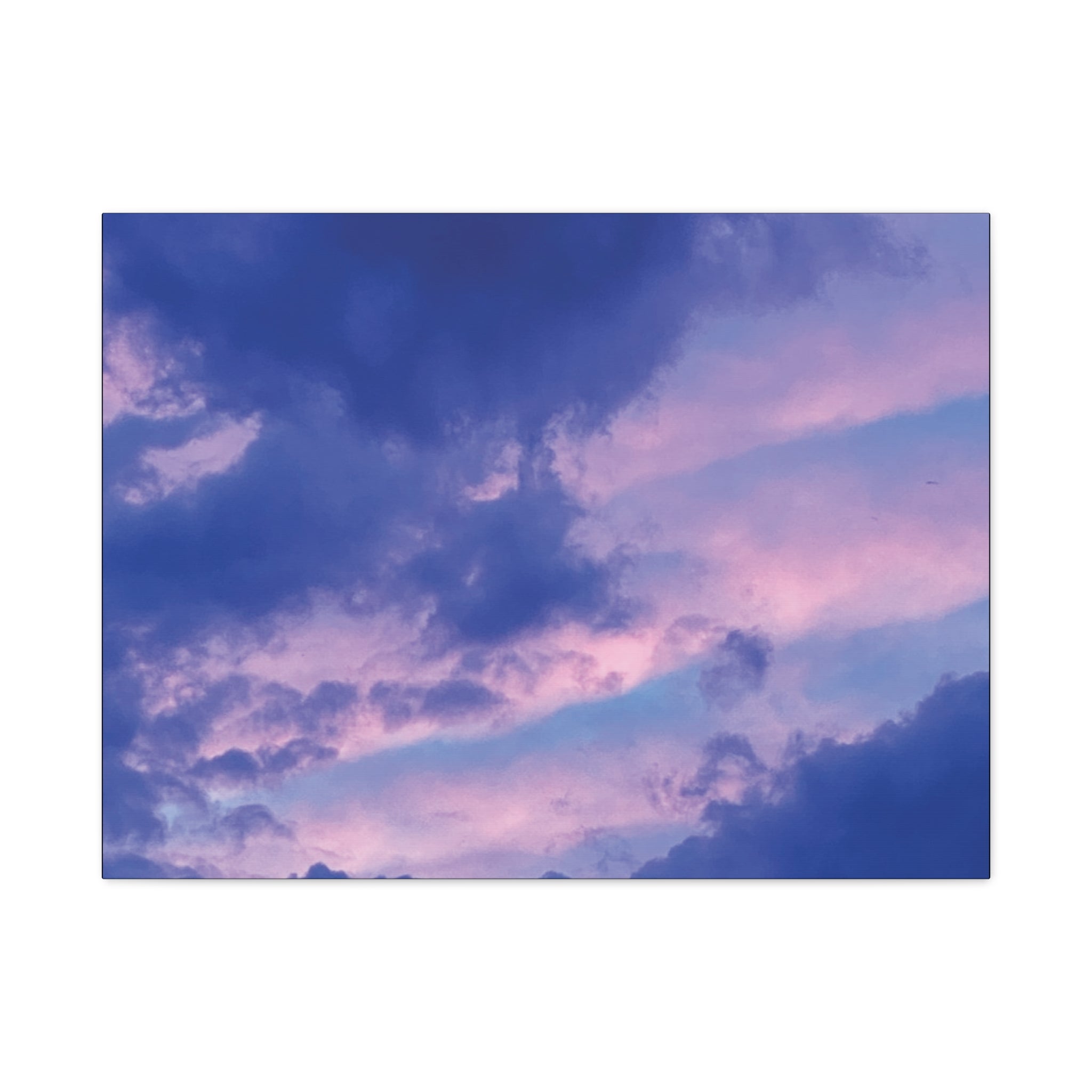 Blue Sunset Matte Canvas Wall Art — Stretched 1.25"