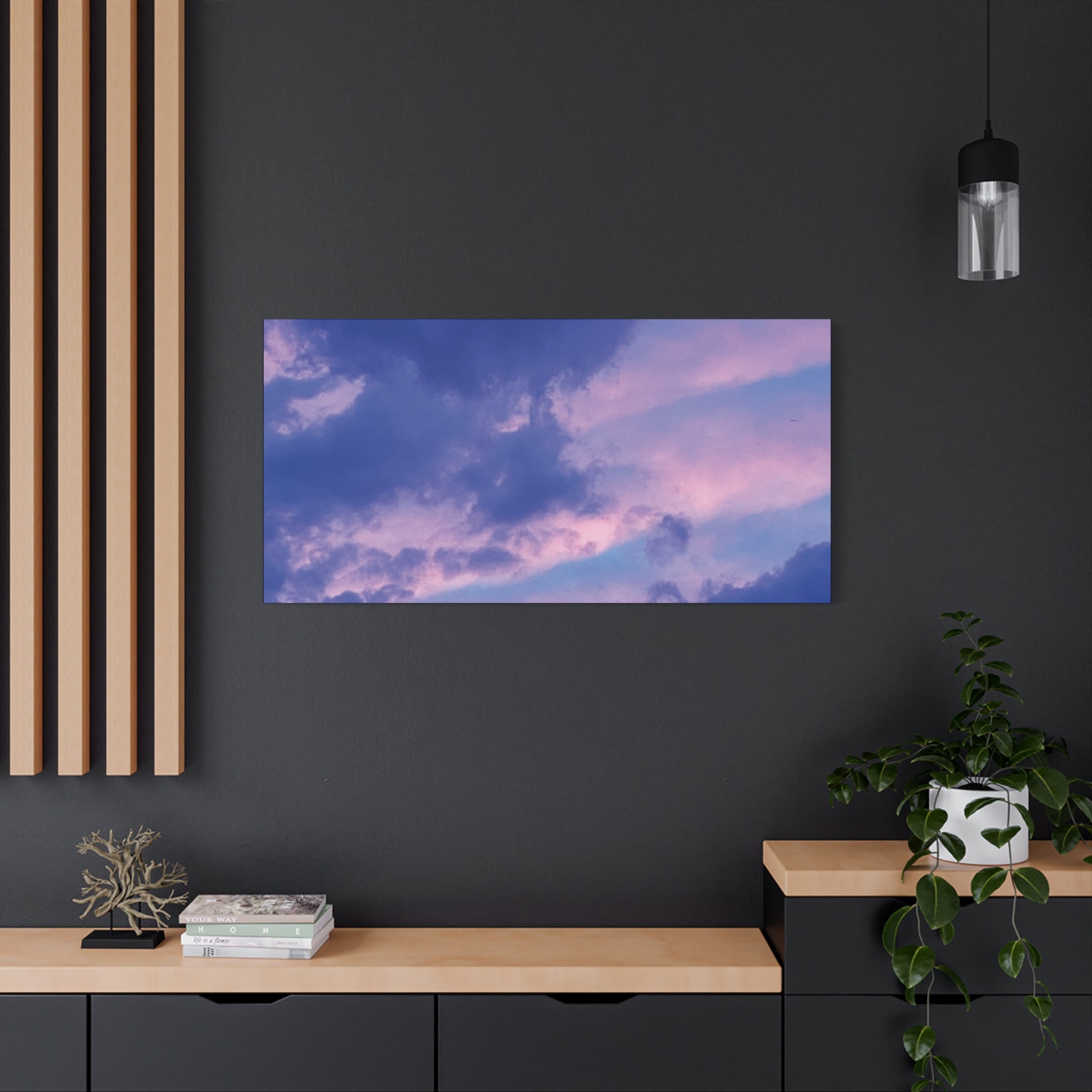 Blue Sunset Matte Canvas Wall Art — Stretched 1.25"