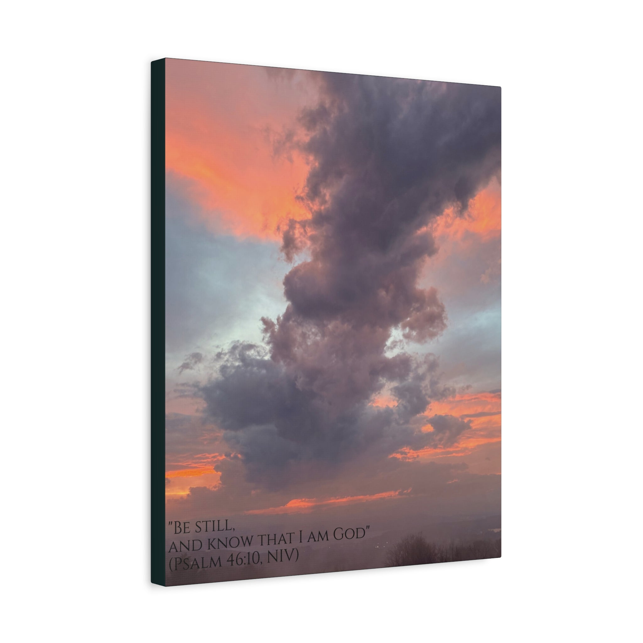 Be Still Scriptural Canvas Print — Matte Stretched Wall Art