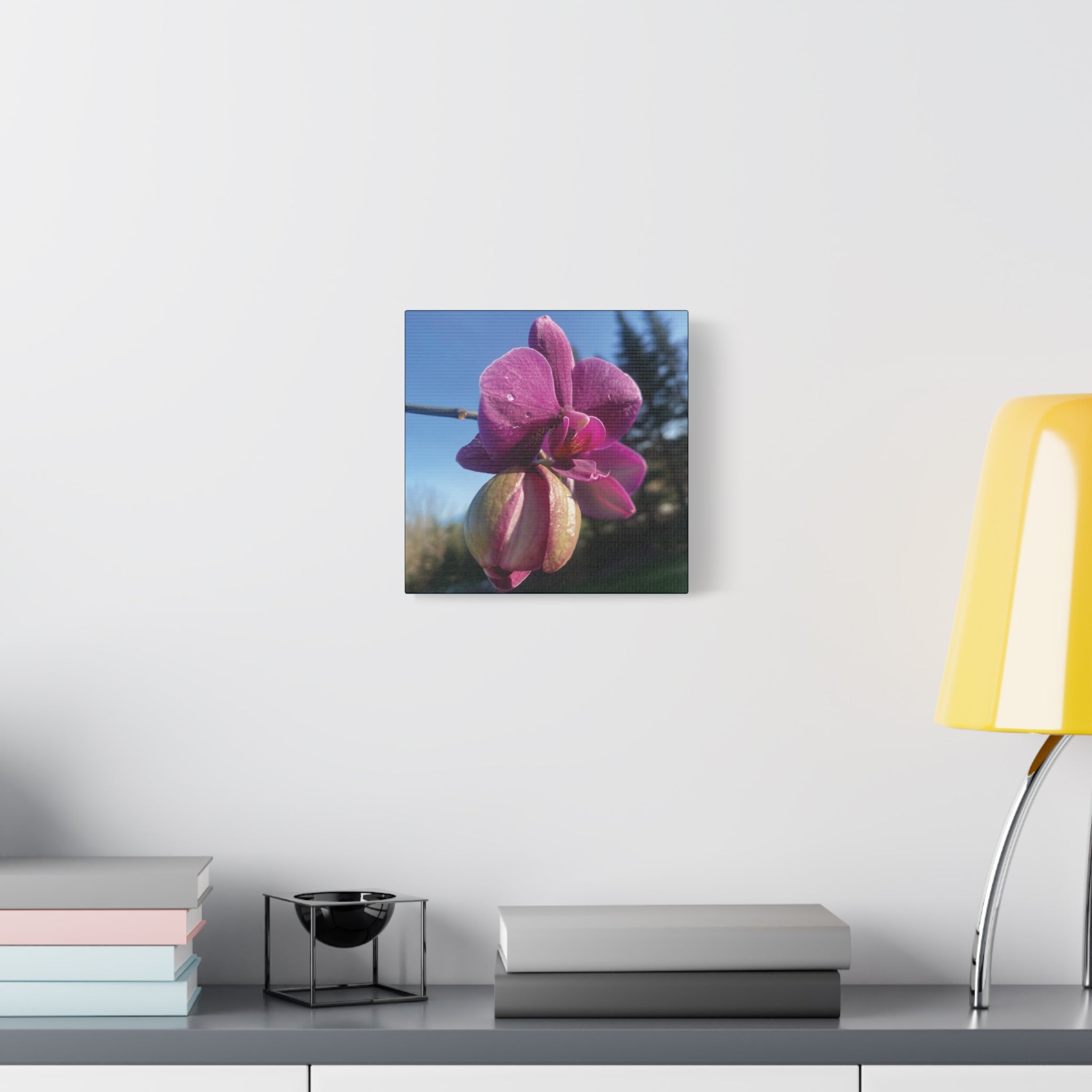 Fuchsia Orchid c Matte Canvas Wall Art — Stretched 1.25"