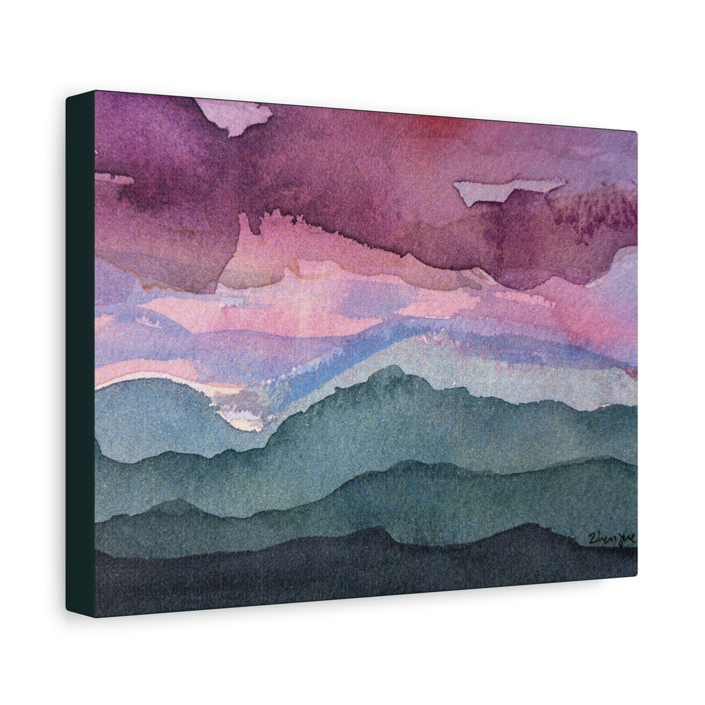 Spring 26 Vivid watercolor on canvas