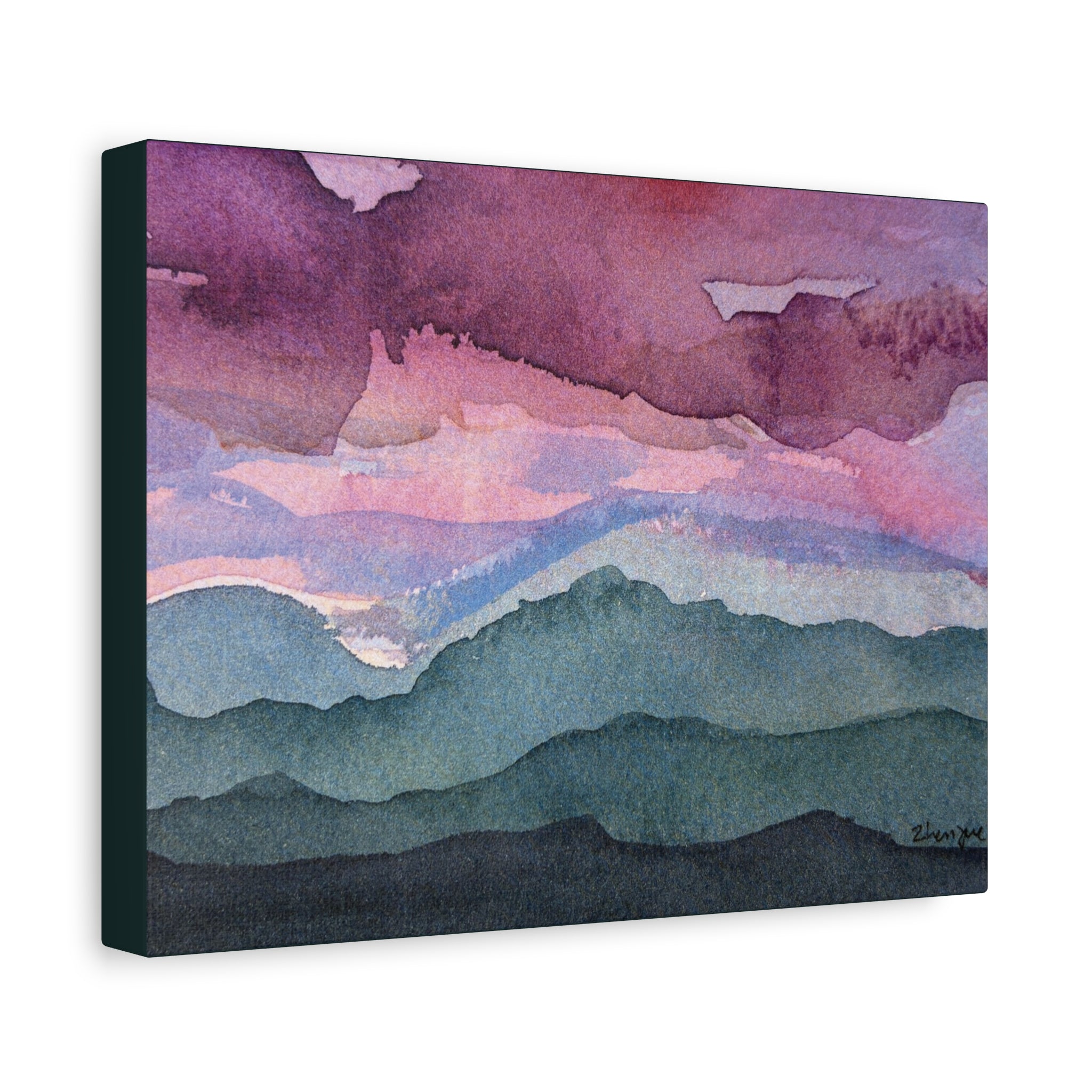 Spring 26 Vivid watercolor on canvas