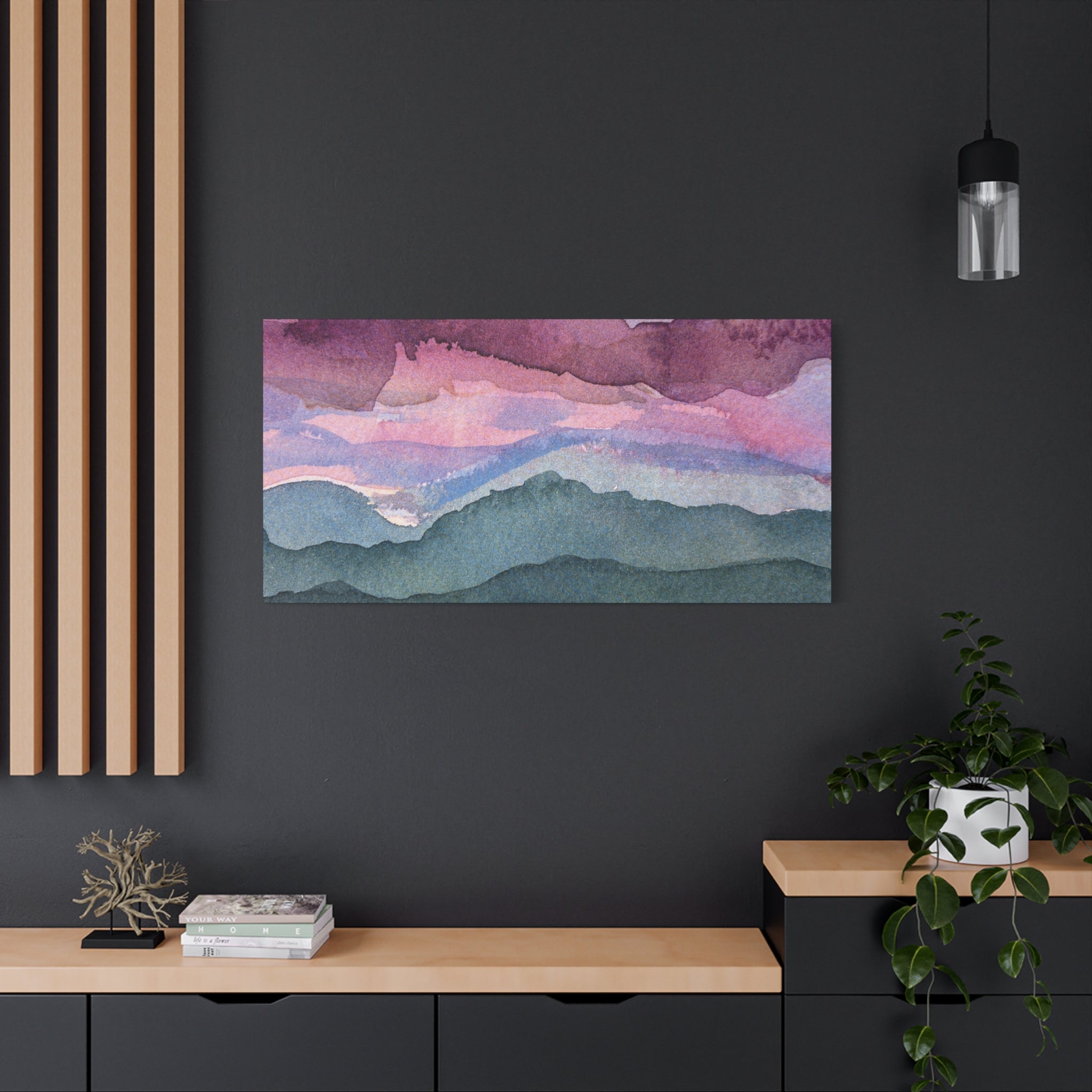 Spring 26 Vivid watercolor on canvas