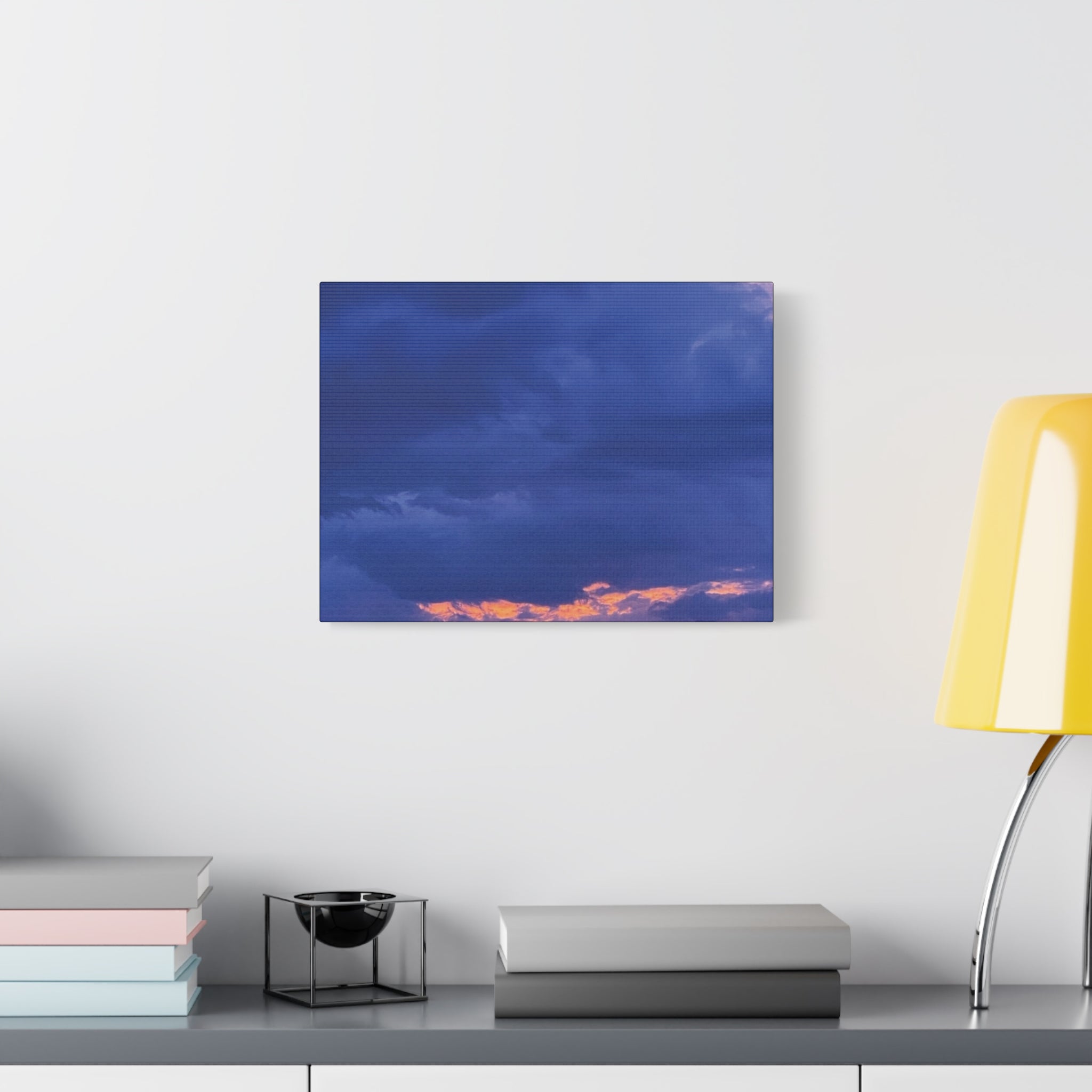Blue Sunset c Matte Canvas Wall Art — Stretched 1.25"