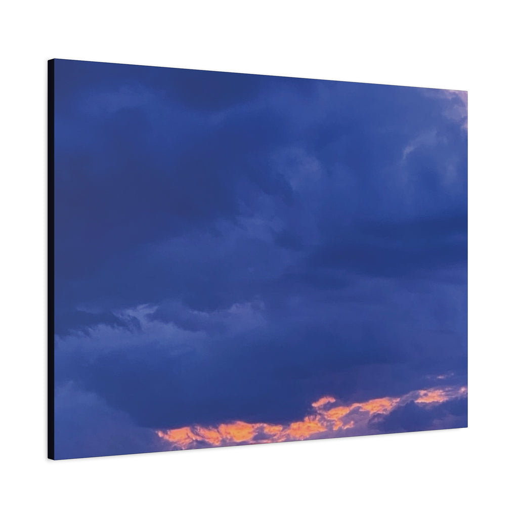 Blue Sunset c Matte Canvas Wall Art — Stretched 1.25"