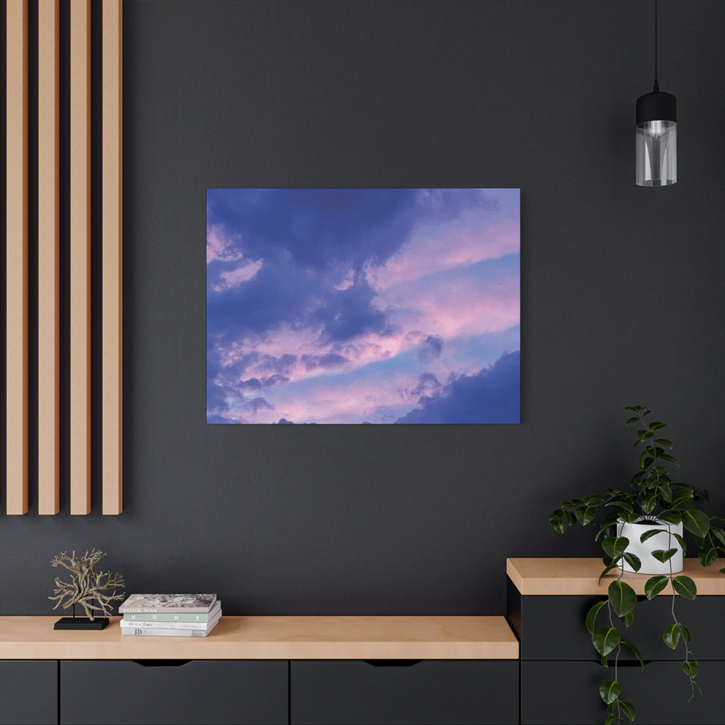 Blue Sunset Matte Canvas Wall Art — Stretched 1.25"
