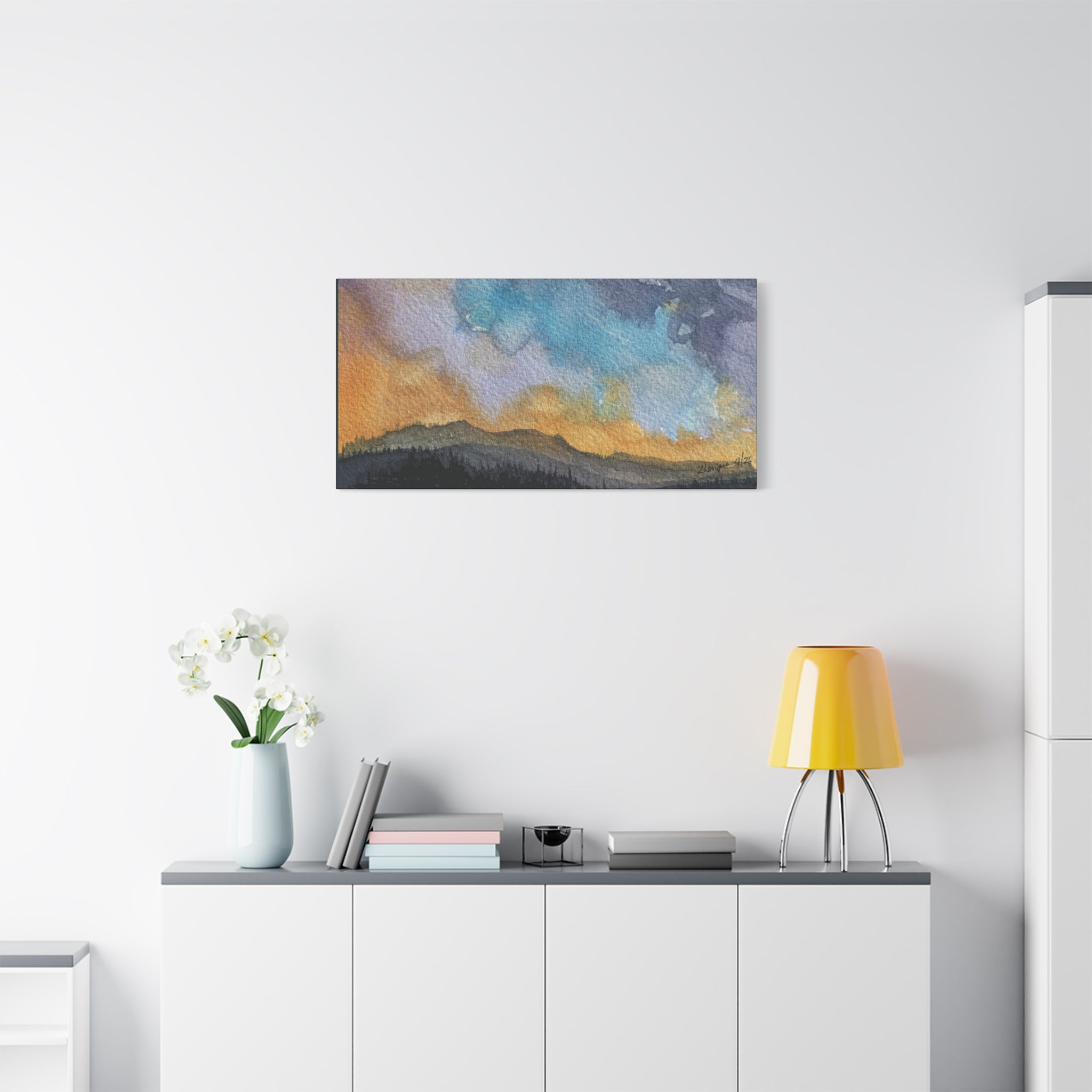NH Spring fade b watercolor on canvas