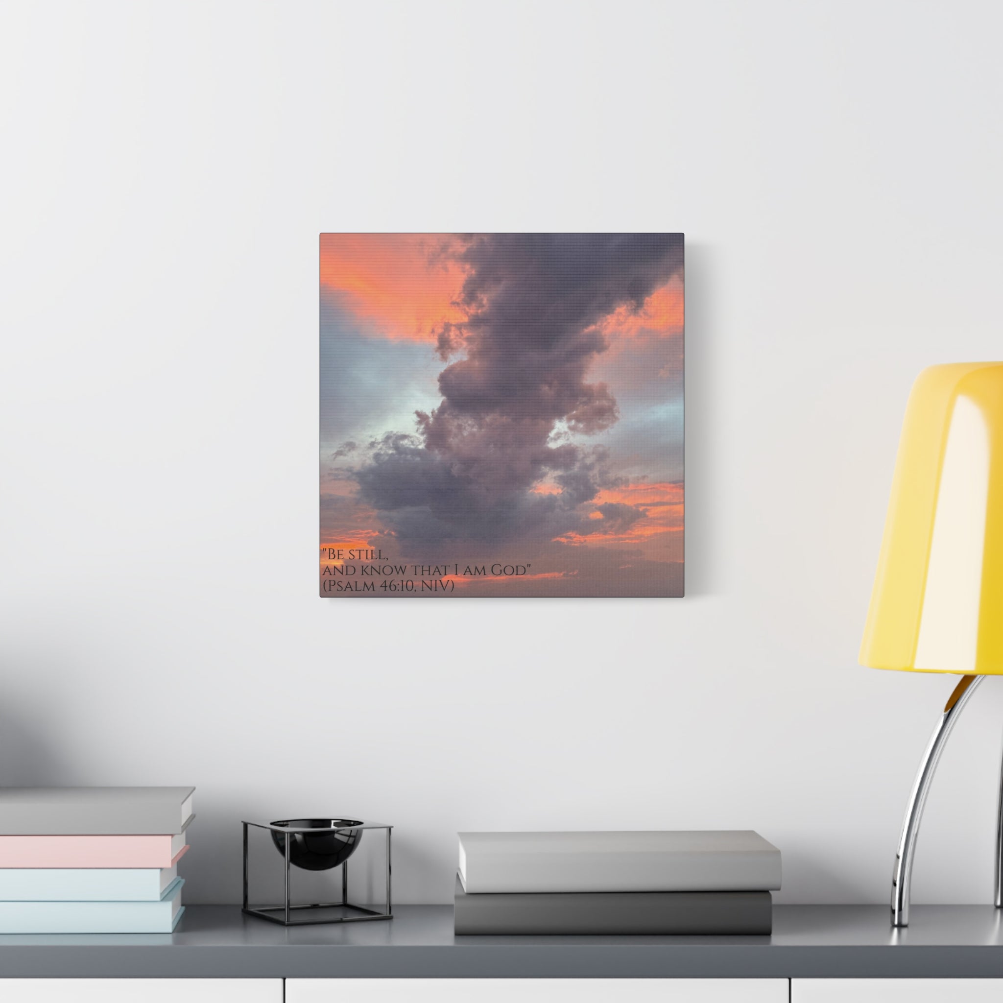 Be Still Scriptural Canvas Print — Matte Stretched Wall Art