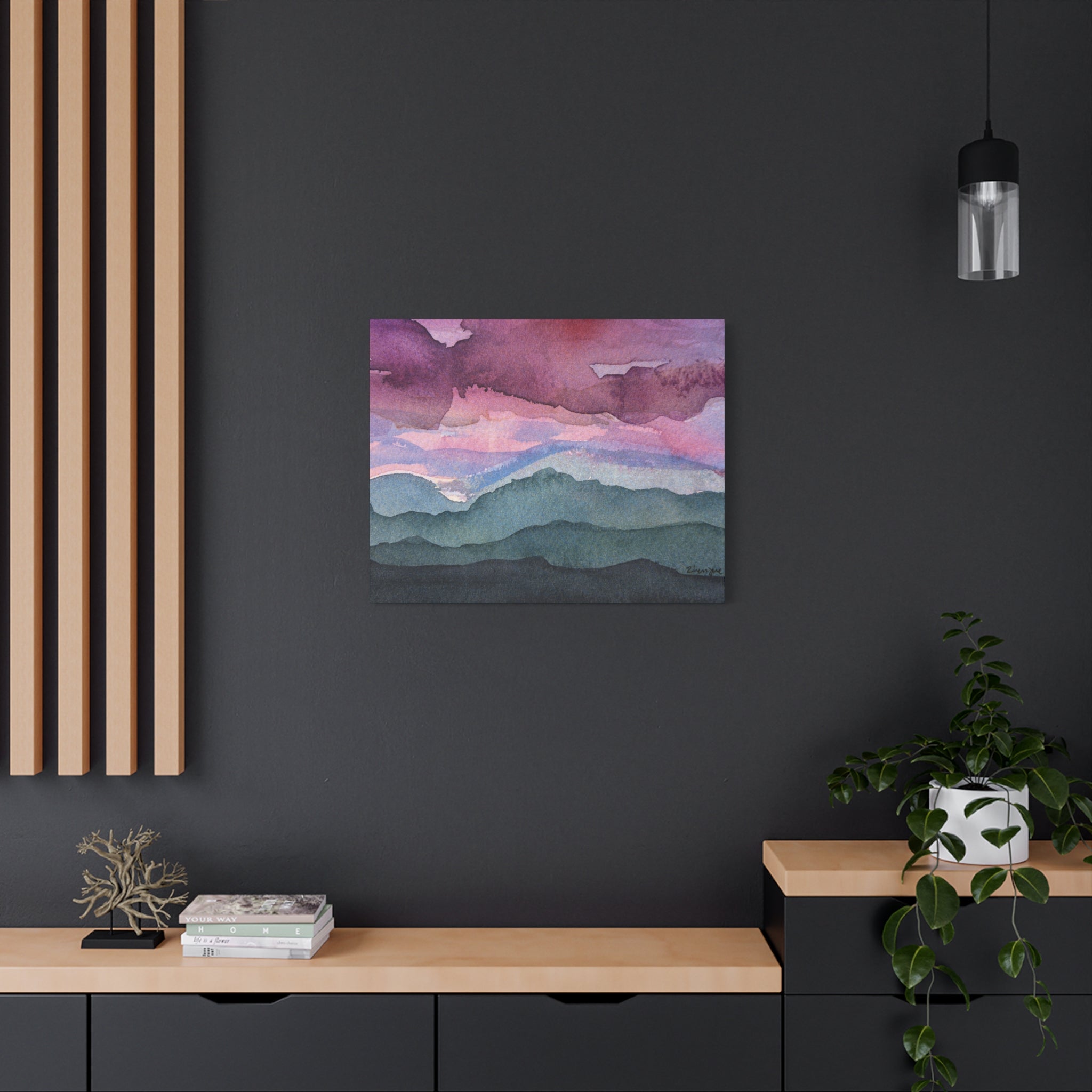 Spring 26 Vivid watercolor on canvas