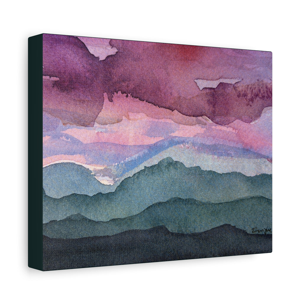 Spring 26 Vivid watercolor on canvas