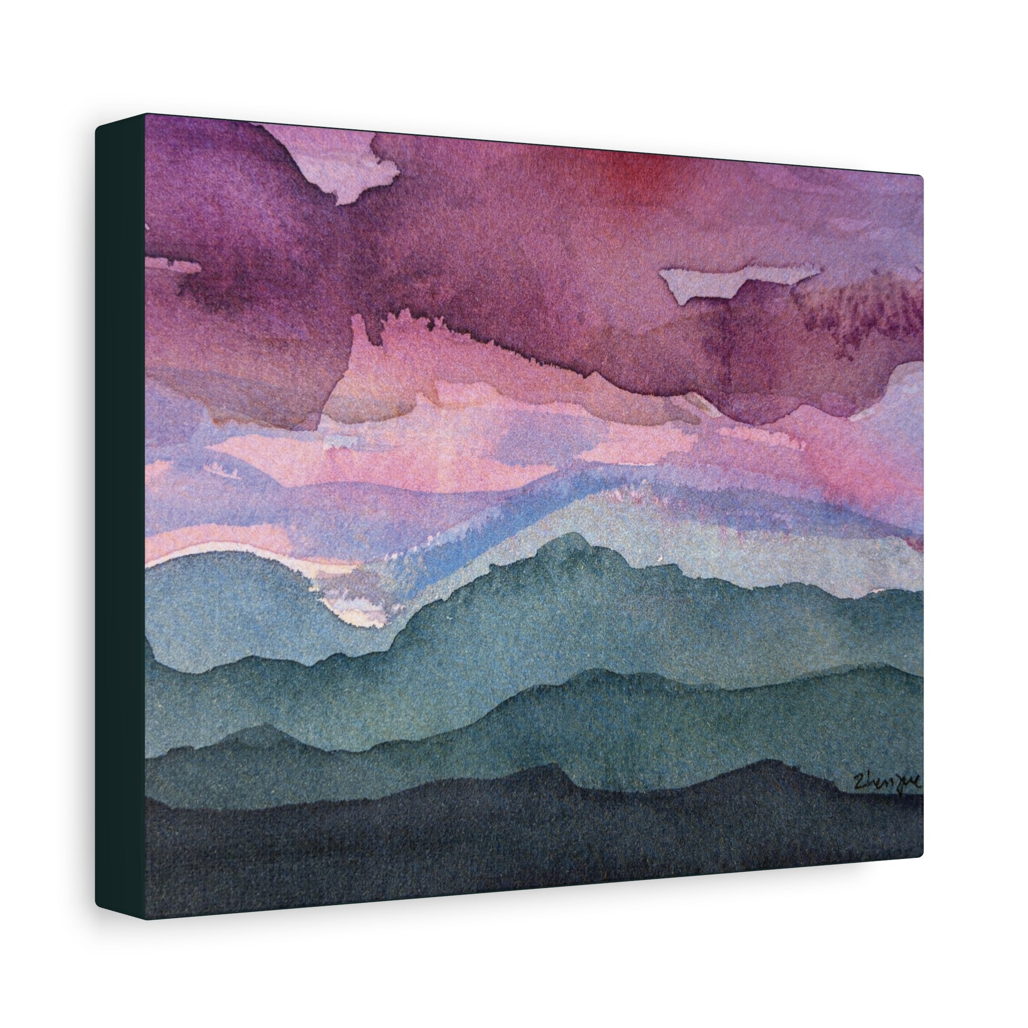 Spring 26 Vivid watercolor on canvas