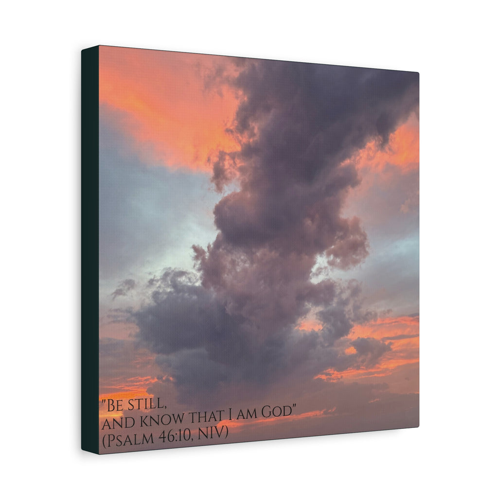 Be Still Scriptural Canvas Print — Matte Stretched Wall Art