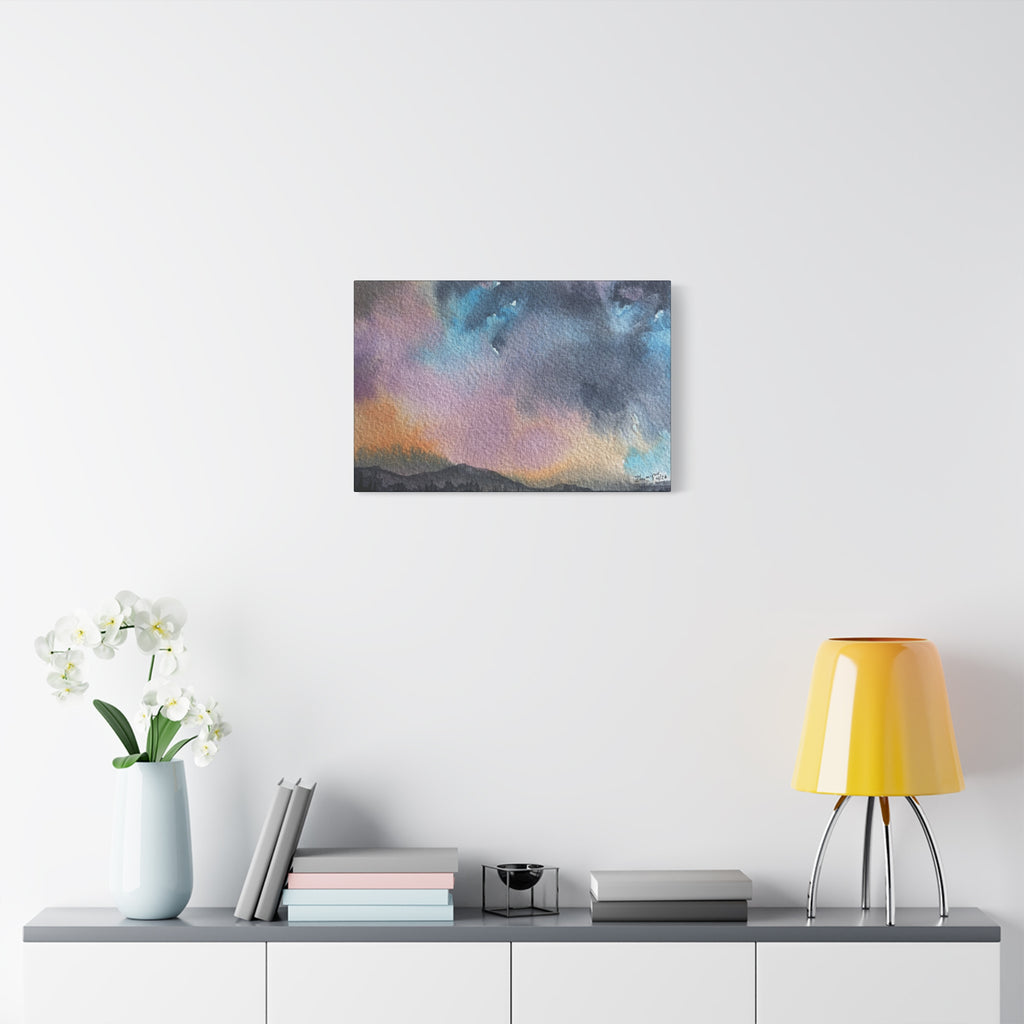 NH Spring fade d watercolor on canvas