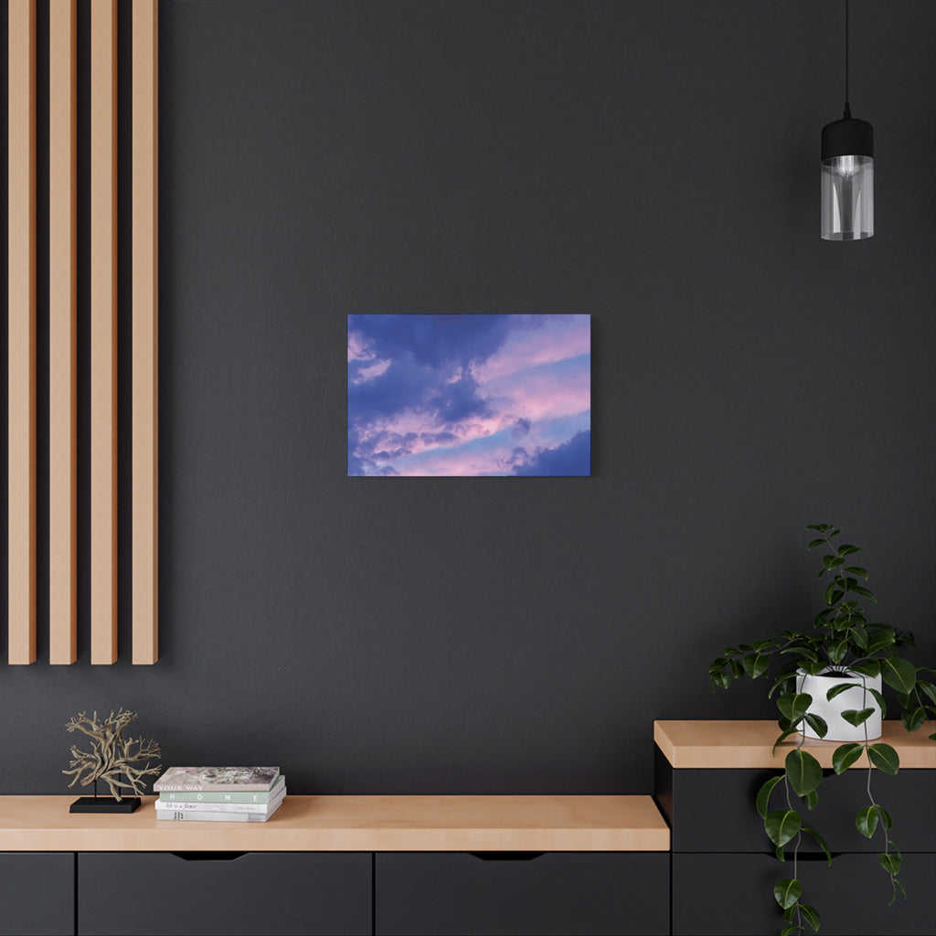 Blue Sunset Matte Canvas Wall Art — Stretched 1.25"