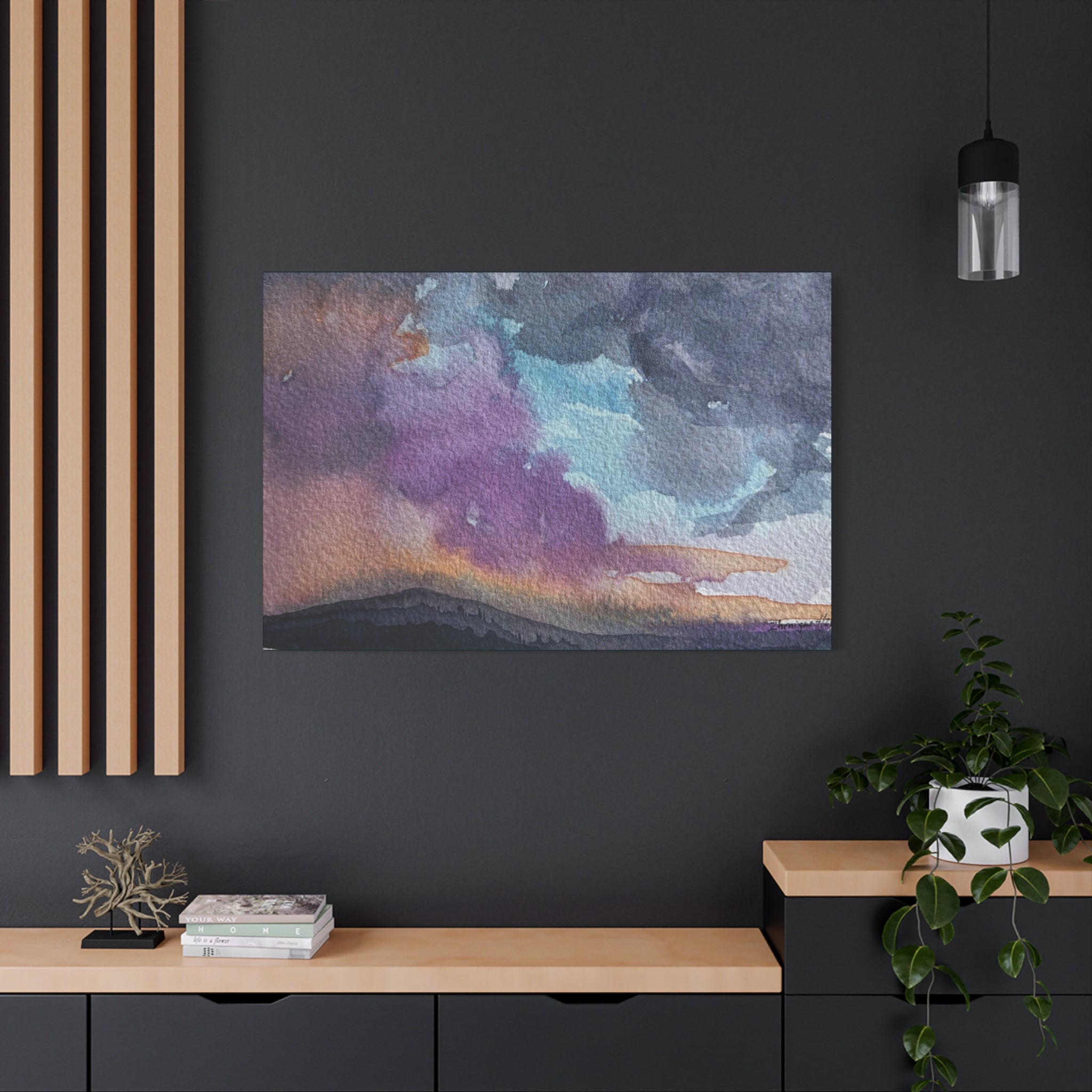 NH Spring blend watercolor on canvas