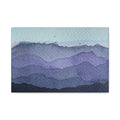 British Columbia Foggy d Watercolor Canvas Print