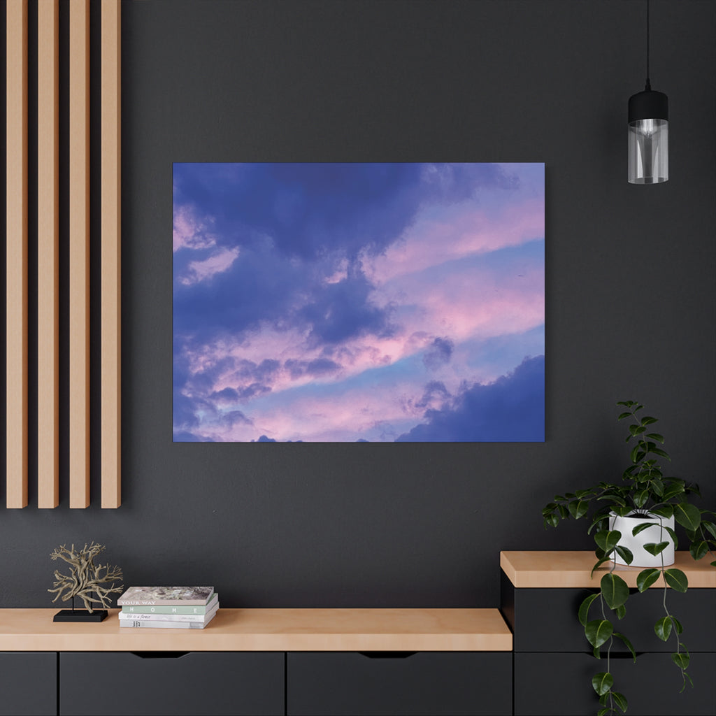 Blue Sunset Matte Canvas Wall Art — Stretched 1.25"