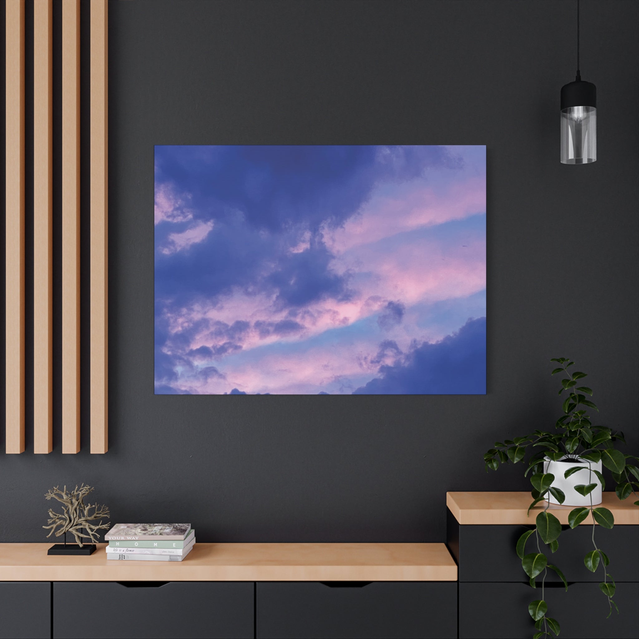 Blue Sunset Matte Canvas Wall Art — Stretched 1.25"