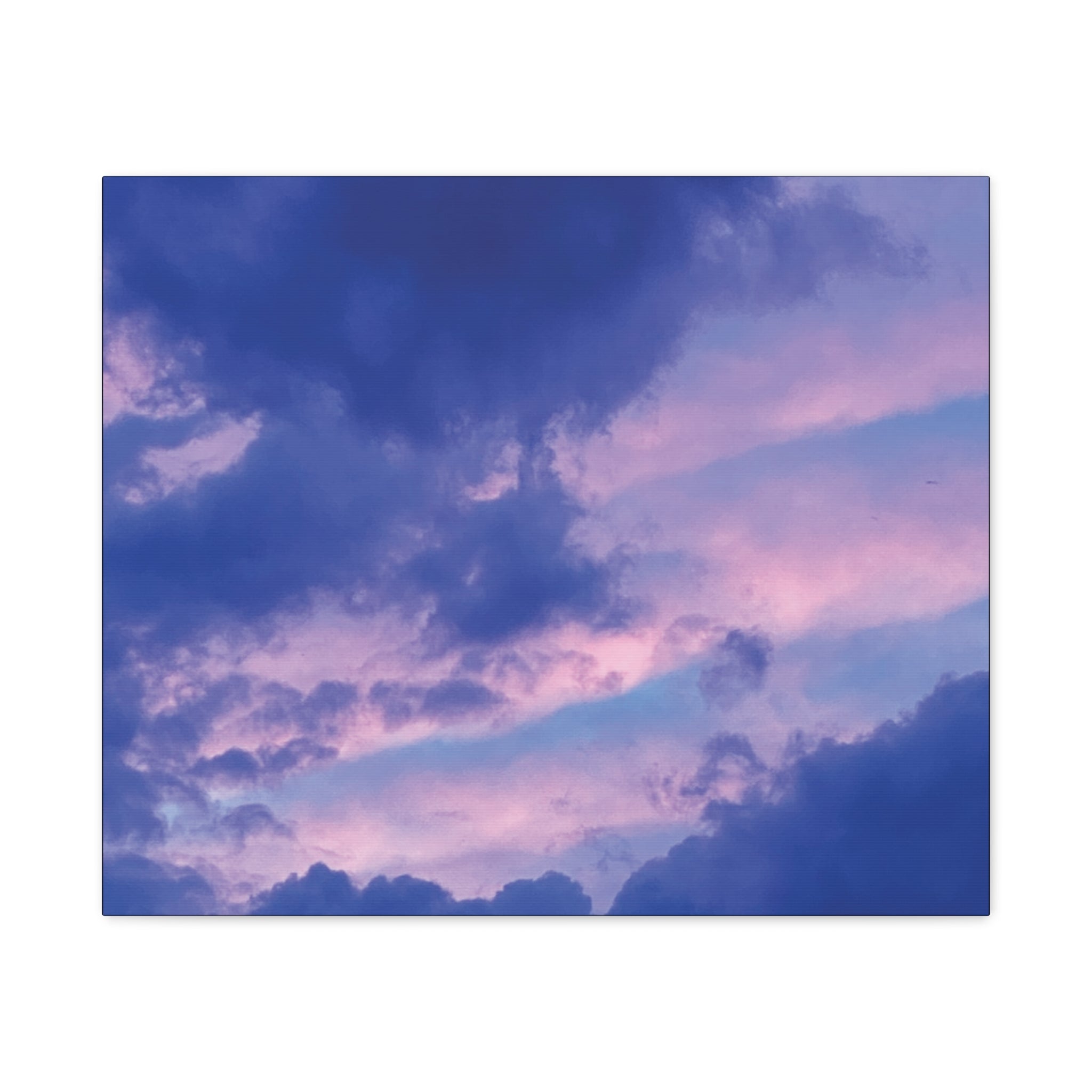 Blue Sunset Matte Canvas Wall Art — Stretched 1.25"