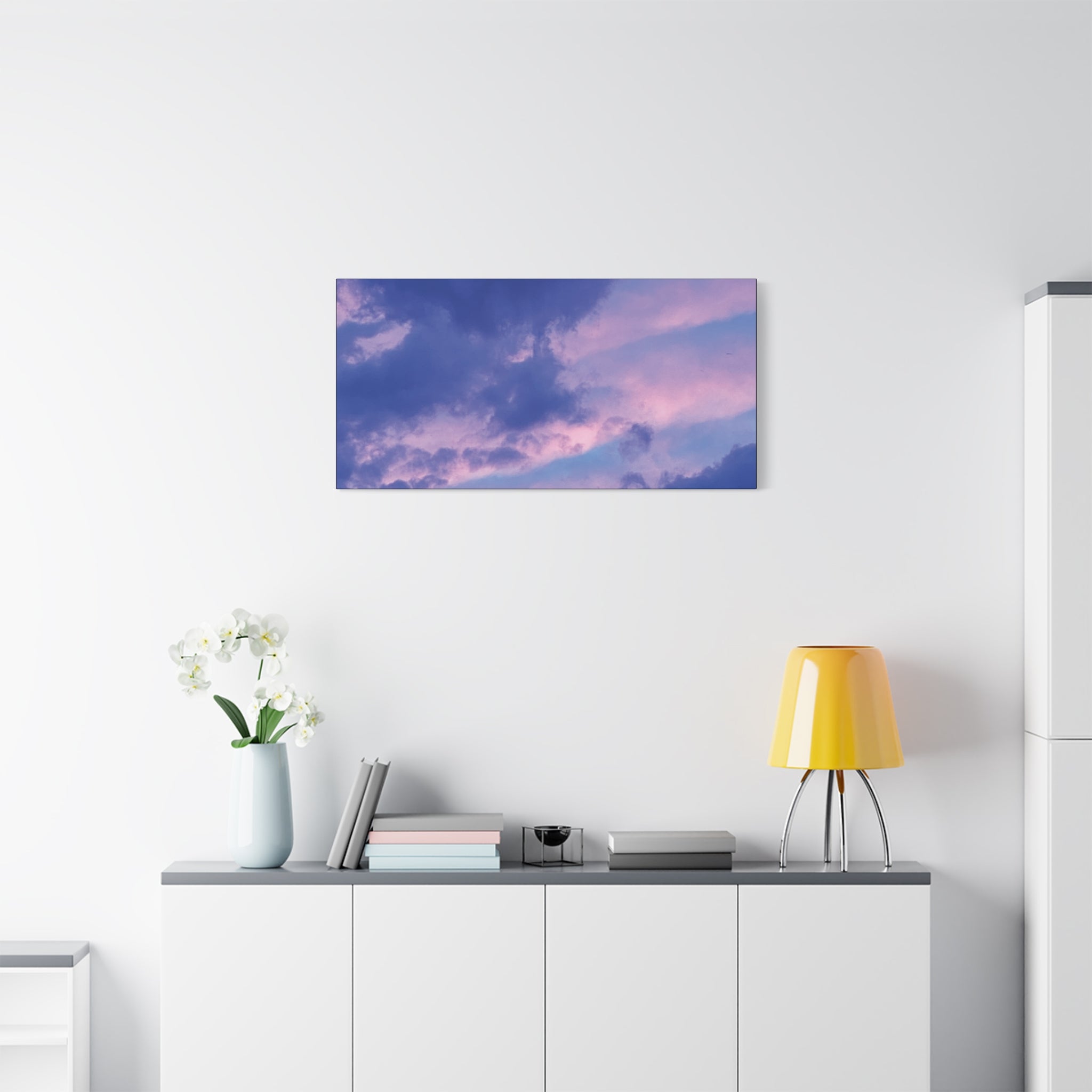 Blue Sunset Matte Canvas Wall Art — Stretched 1.25"