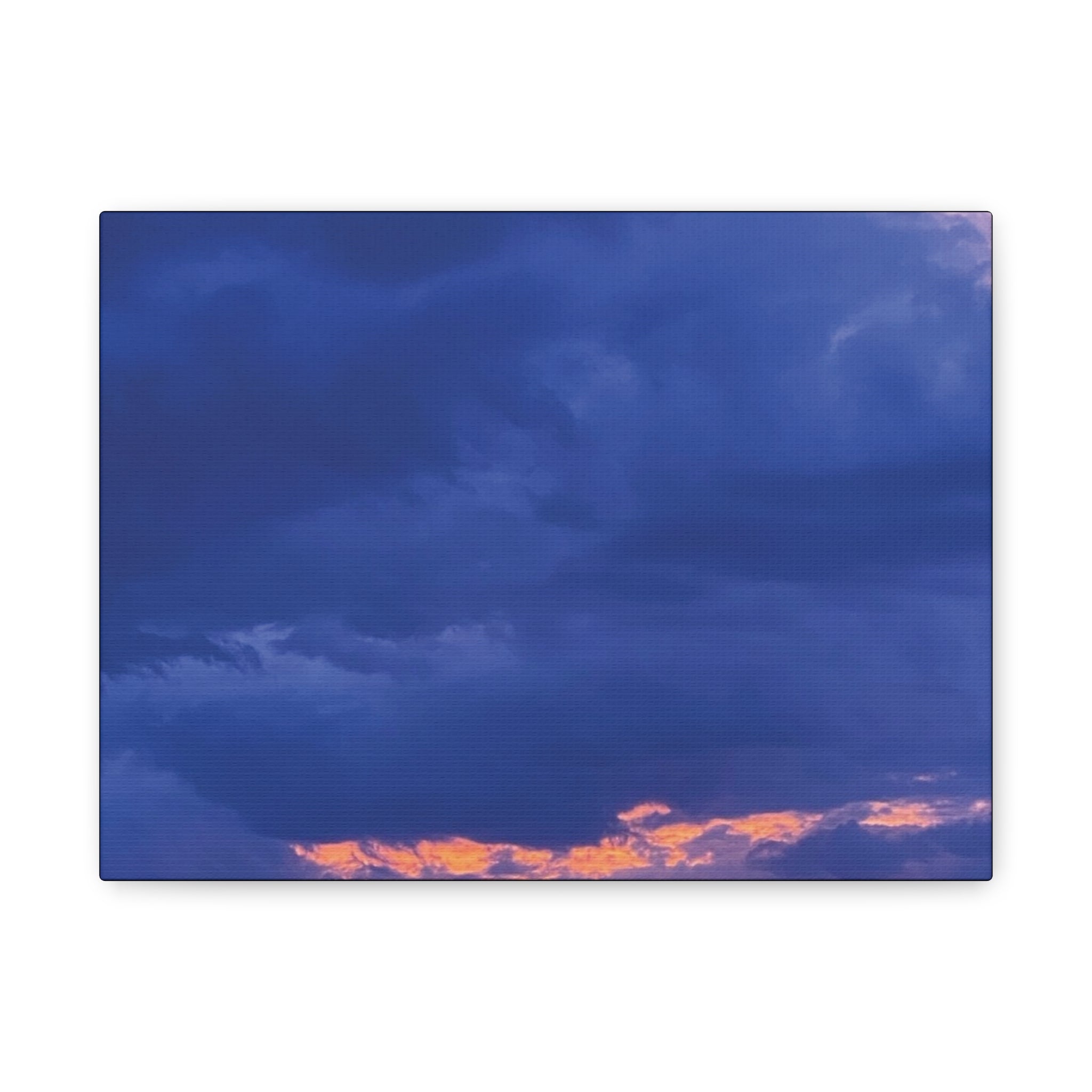Blue Sunset c Matte Canvas Wall Art — Stretched 1.25"