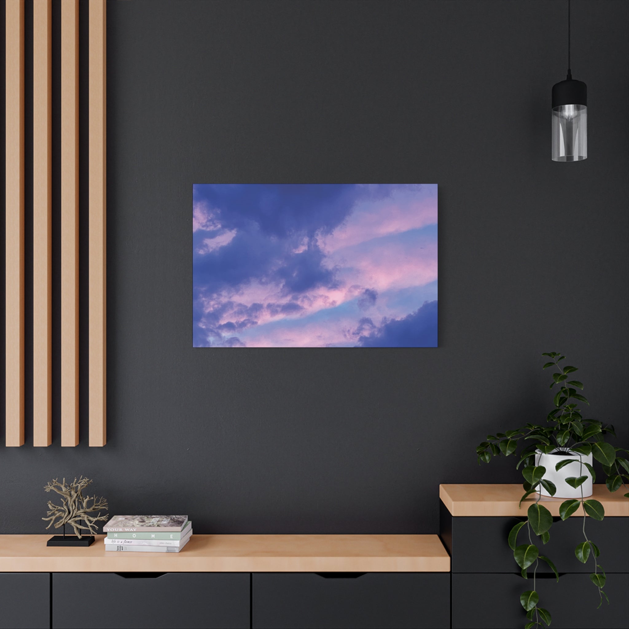 Blue Sunset Matte Canvas Wall Art — Stretched 1.25"