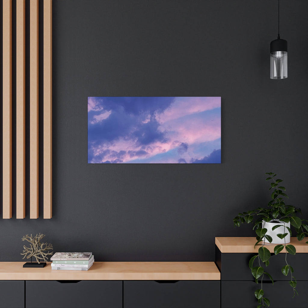 Blue Sunset Matte Canvas Wall Art — Stretched 1.25"