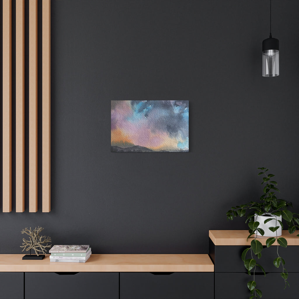 NH Spring fade d watercolor on canvas