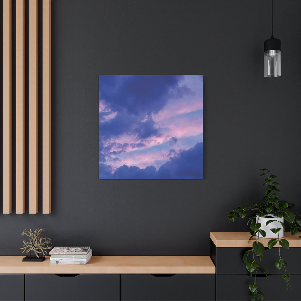 Blue Sunset Matte Canvas Wall Art — Stretched 1.25"