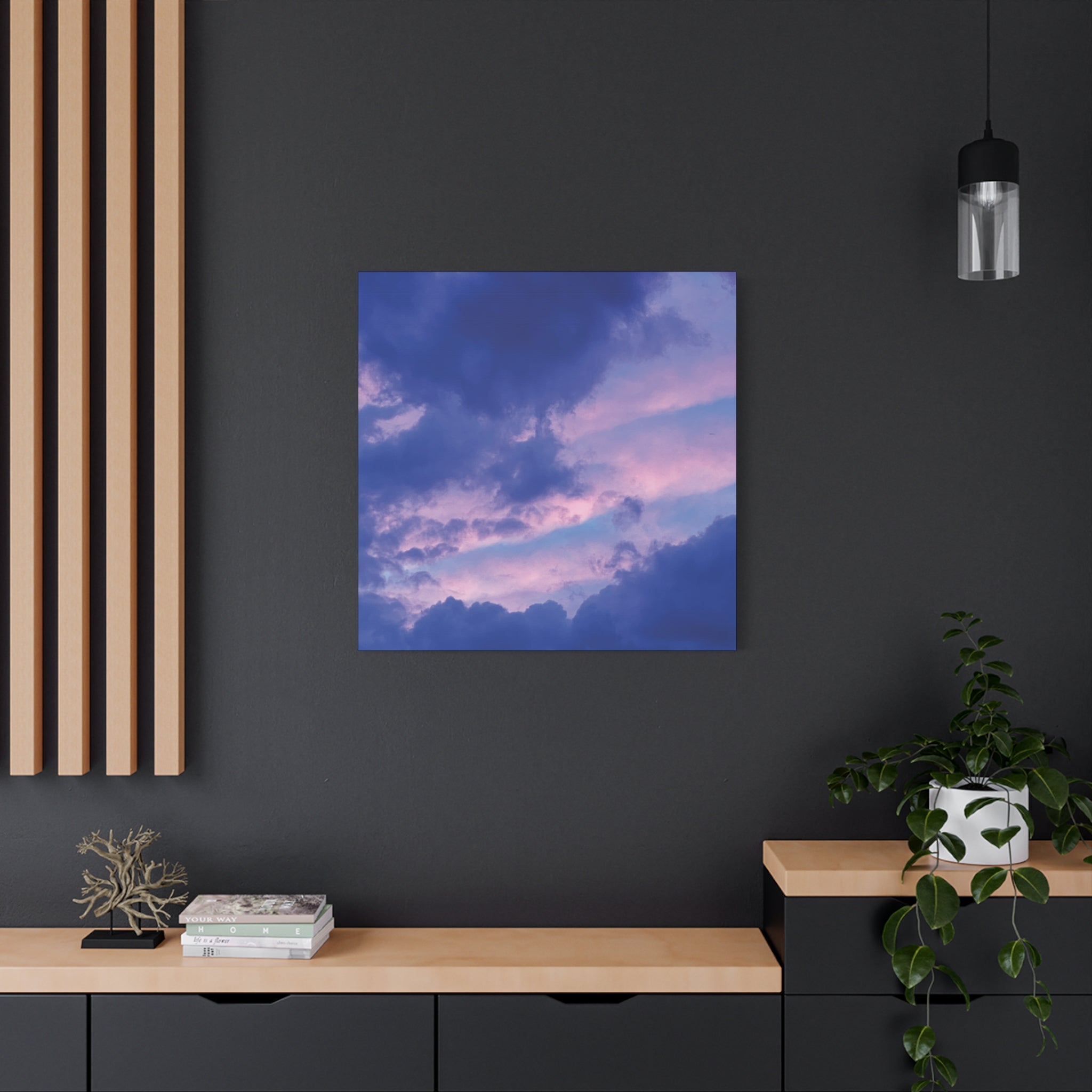 Blue Sunset Matte Canvas Wall Art — Stretched 1.25"