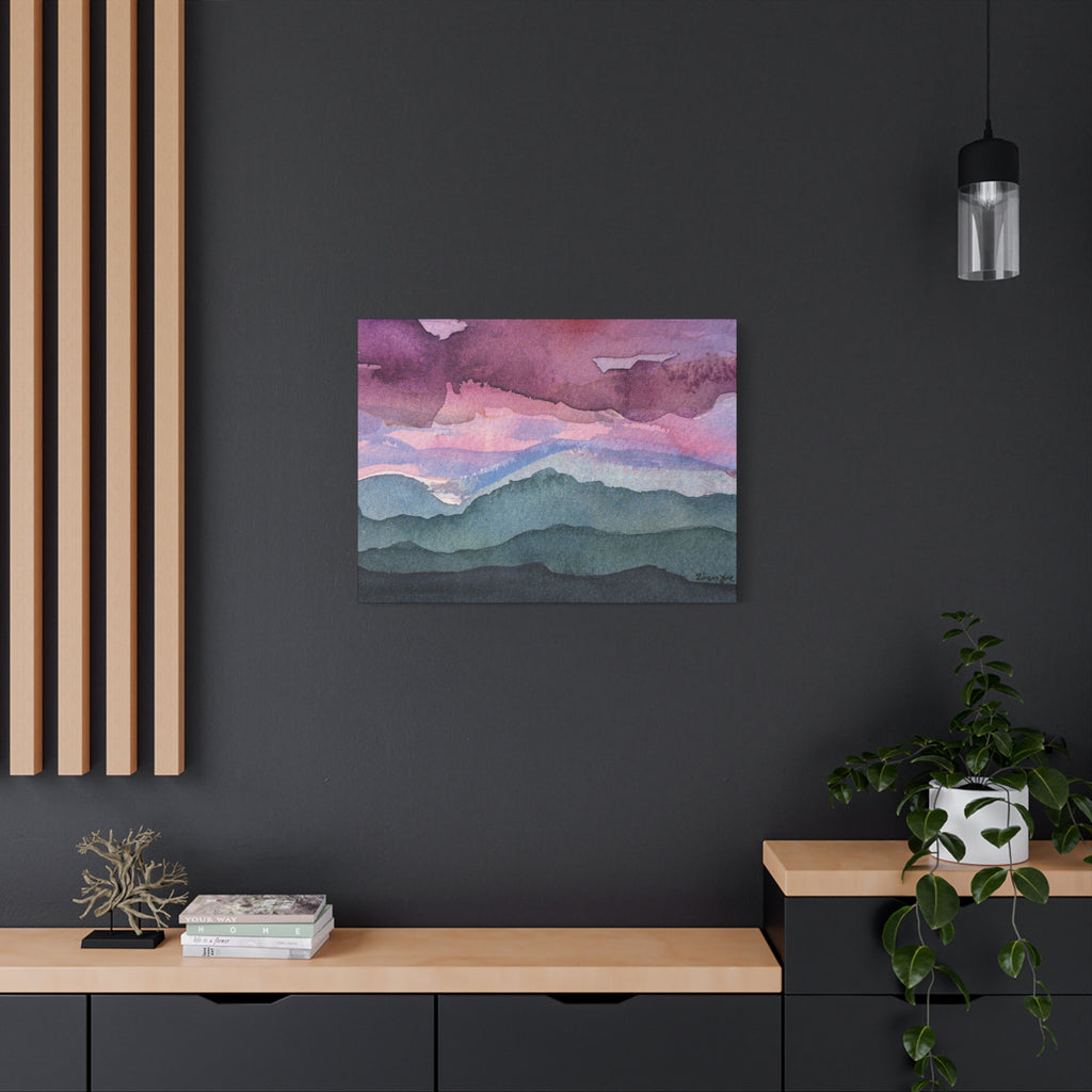Spring 26 Vivid watercolor on canvas