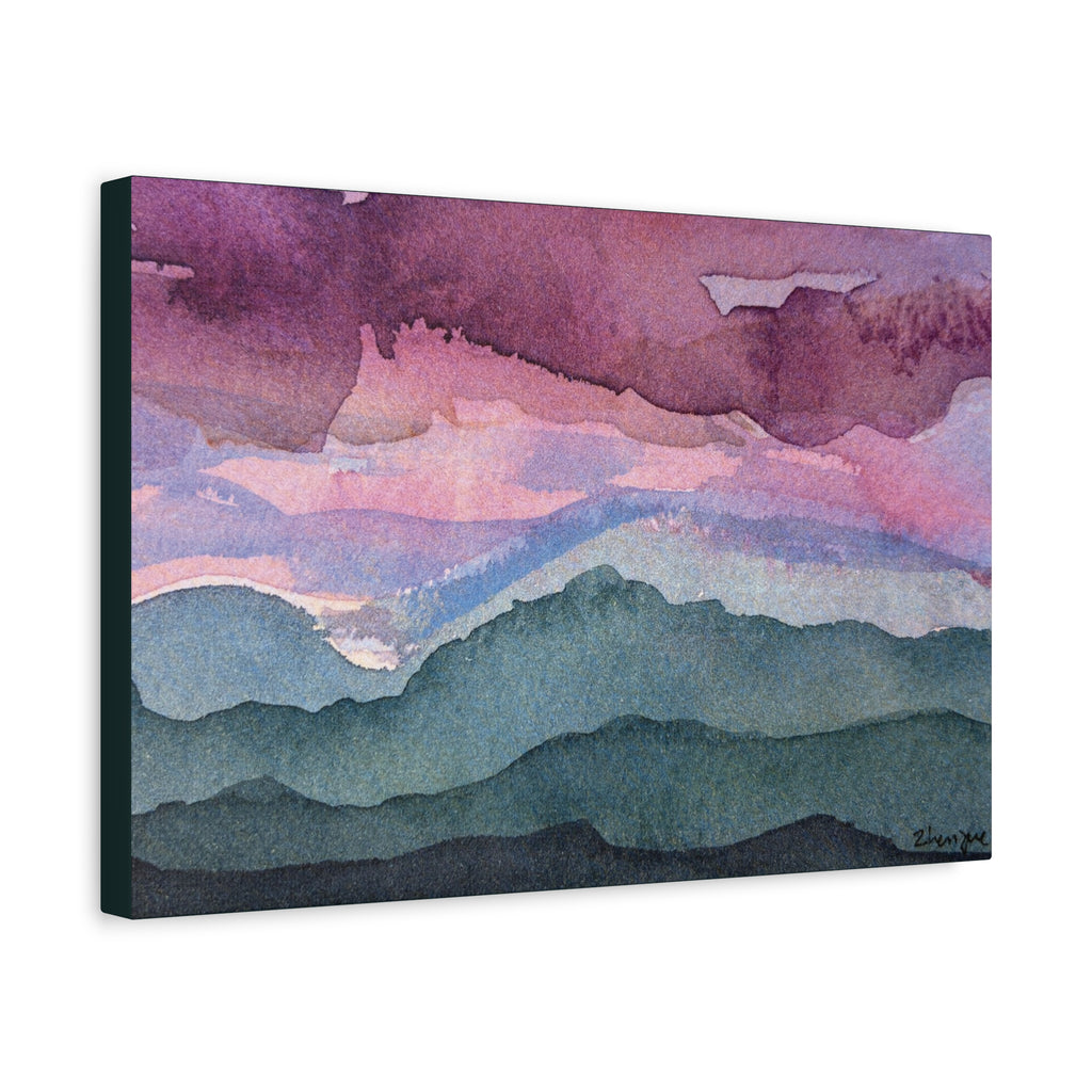 Spring 26 Vivid watercolor on canvas