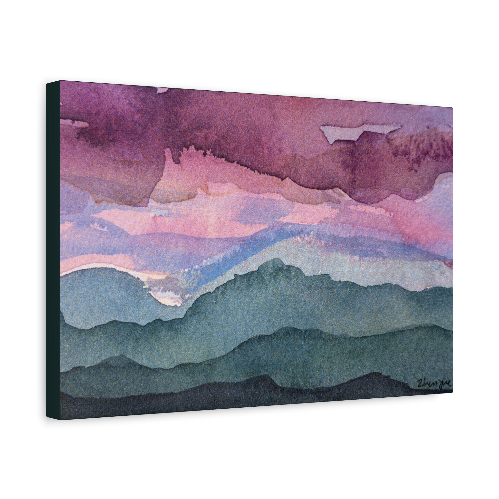 Spring 26 Vivid watercolor on canvas